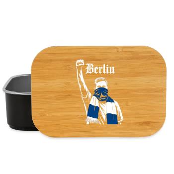 Berliner Demonstration Motiv - Lunch Box - Schwarz - Vorne