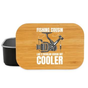 Fishing Cousin Retro Vintage - Lunch Box - Schwarz - Vorne
