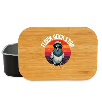Tauben Taubenzüchter Brieftauben Flock Rock Star - Lunch Box - Schwarz - Vorne