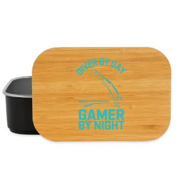 Diving diving board - Lunch Box - black - Front