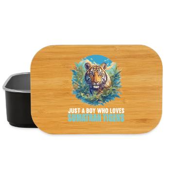 Tigre de Sumatra - Boîte à goûter - noir - Devant
