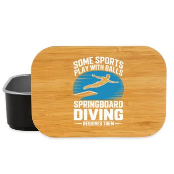 Diving diving board - Lunch Box - black - Front
