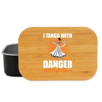 Tango Dance Shoes Ballroom Dance School - Lunch Box - black - Front