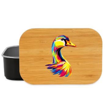 Gans Süße Gänseküken Gans Küken Ente Kleine Gänse - Lunch Box - Schwarz - Vorne