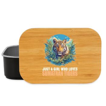 Tigre de Sumatra - Boîte à goûter - noir - Devant