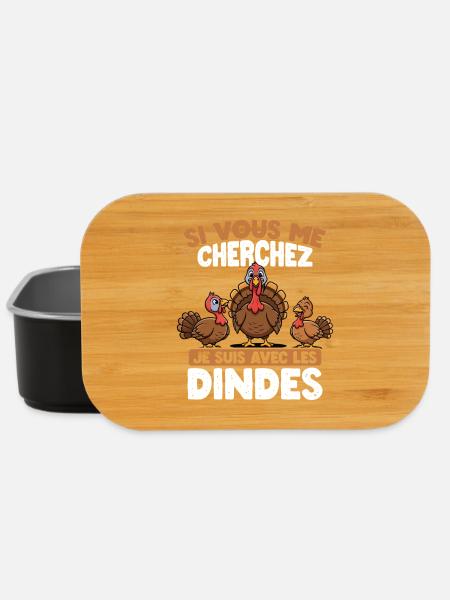 Wenn Du Mich Suchst, Bin Ich Bei Den Puten - Lunch Box - Schwarz