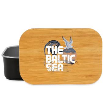  The Baltic Sea Ostsee Möwe Wellen Küste Maritim - Lunch Box - Schwarz - Vorne