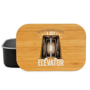 Elevator toddler & kids - Lunch Box - black - Front