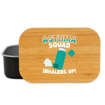 Asthma Squad Inhalers Up Asthmatics - Lunch Box - black - Front