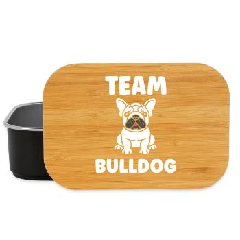 Team Bulldogge Charmante Illustration - Lunch Box - Schwarz - Vorne