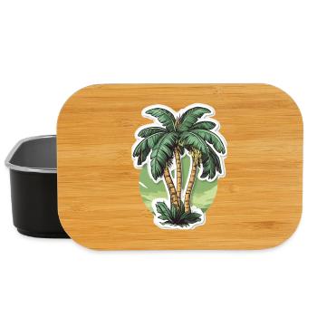 Palme - Lunch Box - Schwarz - Vorne