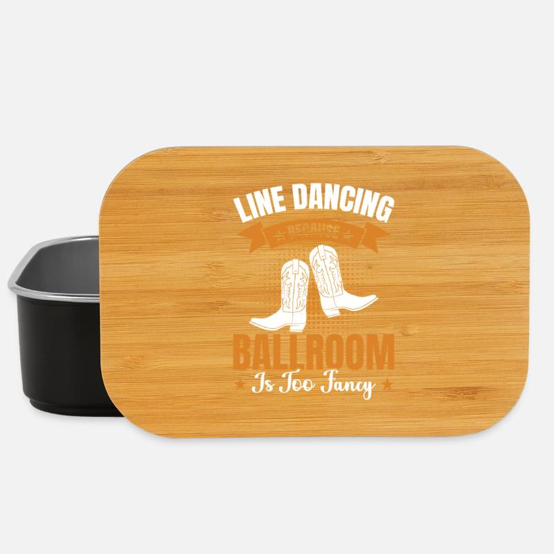 Line Dancing Ballroom Too Fancy - Lunch Box - Schwarz