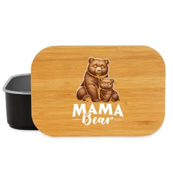 Mama Bär Muttertag Mutter Elternteil Mama Bear - Lunch Box - Schwarz - Vorne