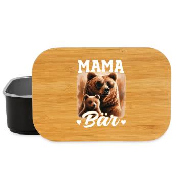Mama Bär Muttertag Mutter Elternteil Mama Bear - Lunch Box - Schwarz - Vorne