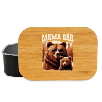 Mama Bär Muttertag Mutter Elternteil Mama Bear - Lunch Box - Schwarz - Vorne