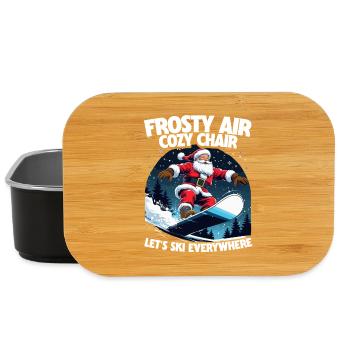 Ski Skifahrer Wintersport - Lunch Box - Schwarz - Vorne