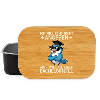 Bachelor degree achieved - Bachelor title - Lunch Box - black - Front