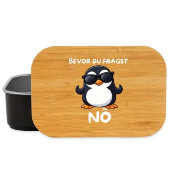 Pingouin aux lunettes de soleil Basse-Autriche - Boîte à goûter - noir - Devant