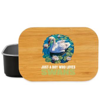 Schwäne Schwan - Lunch Box - Schwarz - Vorne