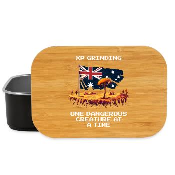 XP grinden: Tier für Tier | Australien Outback - Lunch Box - Schwarz - Vorne
