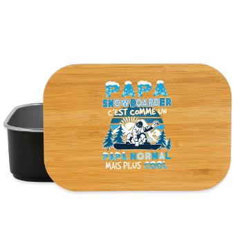 Papa Snowboarder - Lunch Box - Schwarz - Vorne