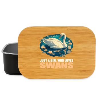 Schwäne Schwan - Lunch Box - Schwarz - Vorne