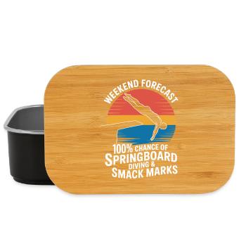 Diving diving board - Lunch Box - black - Front