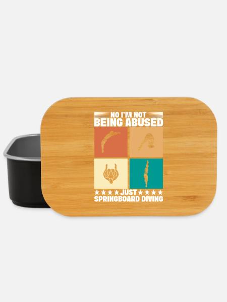Kunstspringen Turmspringer Sprungbrett - Lunch Box - Schwarz