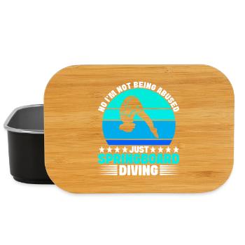 Diving diving board - Lunch Box - black - Front
