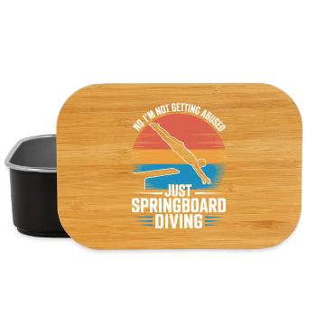 Diving diving board - Lunch Box - black - Front