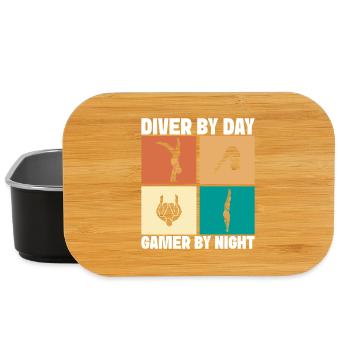 Diving diving board - Lunch Box - black - Front
