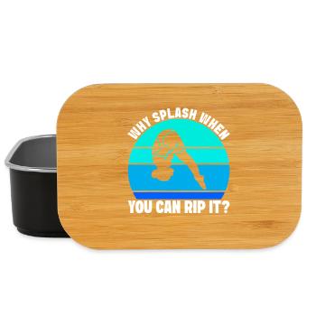 Diving diving board - Lunch Box - black - Front