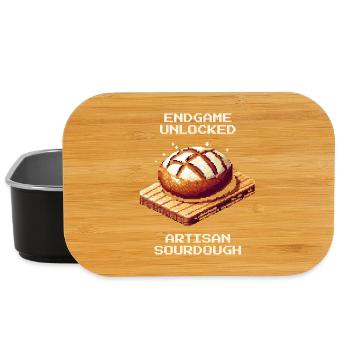 Endgame unlocked | Sourdough crafting - Lunch Box - black - Front