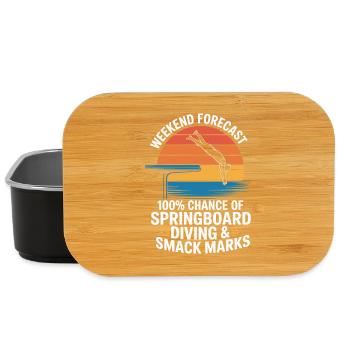 Diving diving board - Lunch Box - black - Front