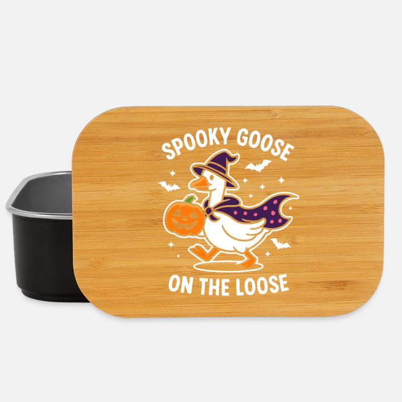 Gruselige Gans Halloween Kostümdesign - Lunch Box - Schwarz