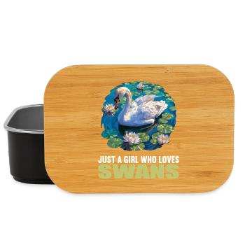 Schwäne Schwan - Lunch Box - Schwarz - Vorne