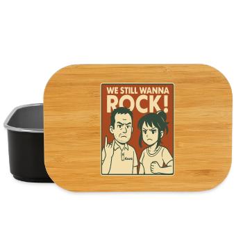 Rebellisches Rock-Elternduo - Lunch Box - Schwarz - Vorne