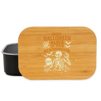 Keep Halloween alive - Zombie Party Kostüm - Lunch Box - Schwarz - Vorne