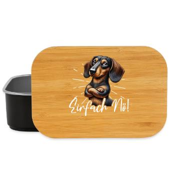 Just Nope Dachshund Dachshund Wire-haired Dachshund - Lunch Box - black - Front
