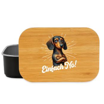 Simply Nope Dachshund Dog Dog Breed - Lunch Box - black - Front