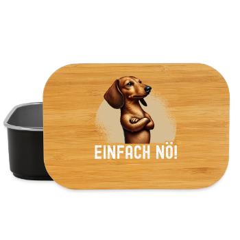 Simply Nope Dachshund Dog Dog Breed - Lunch Box - black - Front