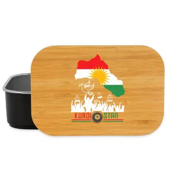 Kurdischer Flaggen mit Kurdistan Kurde - Lunch Box - Schwarz - Vorne