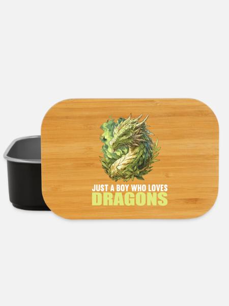 Drachen Drache - Lunch Box - Schwarz