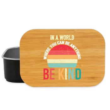 In-A-World-Where-You-Can-Be-Anything-support-Ki - Lunch Box - Schwarz - Vorne