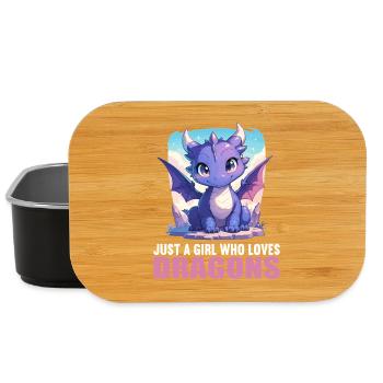 Drachen Drache - Lunch Box - Schwarz - Vorne