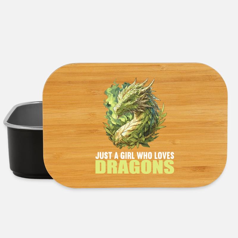 Drachen Drache - Lunch Box - Schwarz