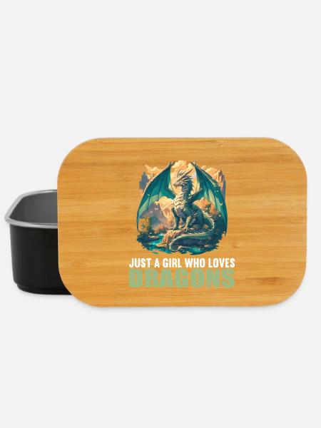 Drachen Drache - Lunch Box - Schwarz