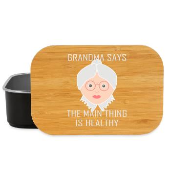 granny - Lunch Box - black - Front