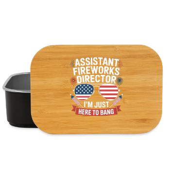  Just Here to Bang Assistant Fireworks Director - Lunch Box - Schwarz - Vorne