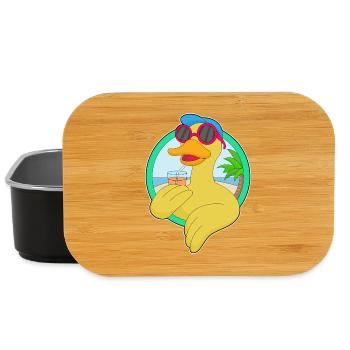 Ente Strand Getränk Sommer - Lunch Box - Schwarz - Vorne